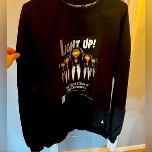 Paper plane black Graphic Sweater